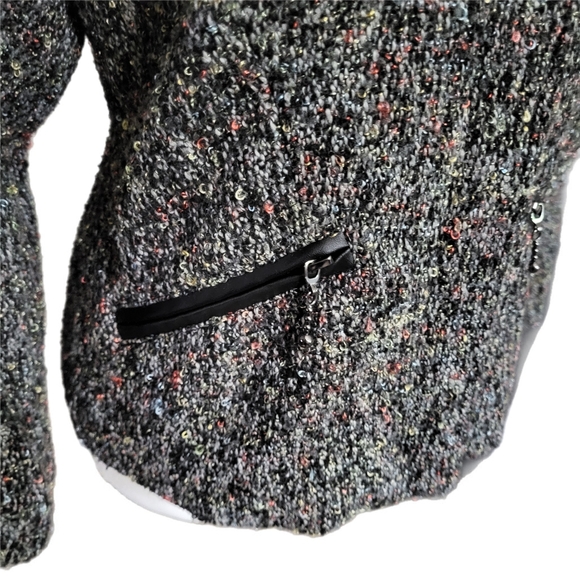 NWOT Sanctuary Anthropologie blazer, full zip jacket, zip pockets, Sz Lg - Picture 9 of 16